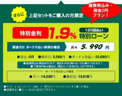 ヤリスを残価設定ローンでオトクに購入する方法！頭金ゼロ＆月々1万円 